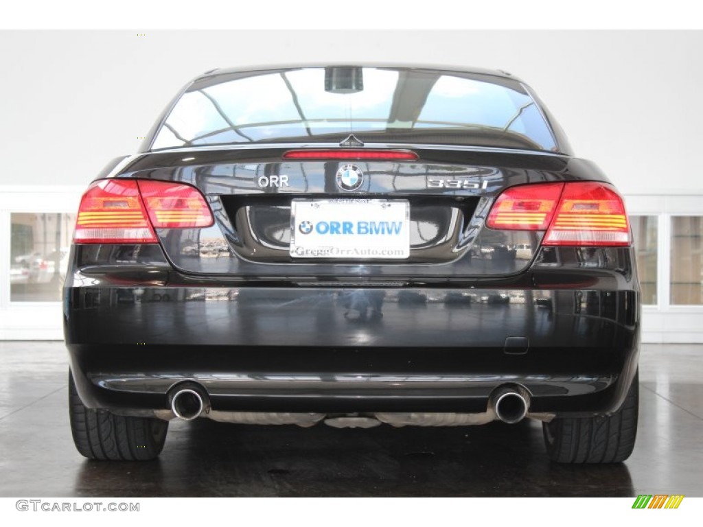 2009 3 Series 335i Convertible - Black Sapphire Metallic / Saddle Brown Dakota Leather photo #9