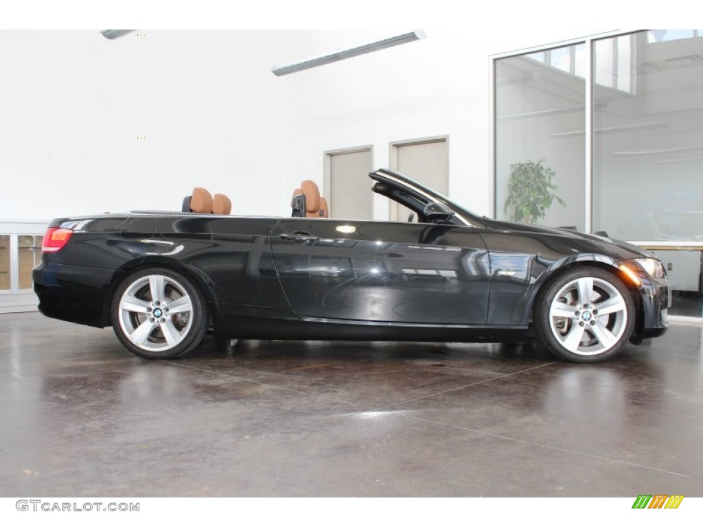 2009 3 Series 335i Convertible - Black Sapphire Metallic / Saddle Brown Dakota Leather photo #11