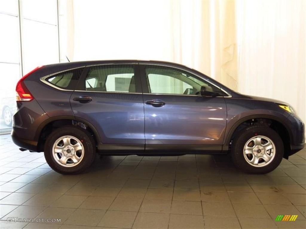 2013 CR-V LX - Twilight Blue Metallic / Gray photo #2