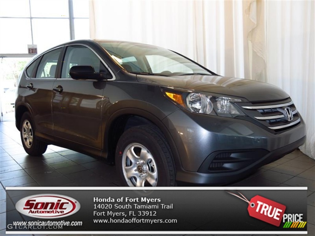 2013 CR-V LX - Polished Metal Metallic / Gray photo #1