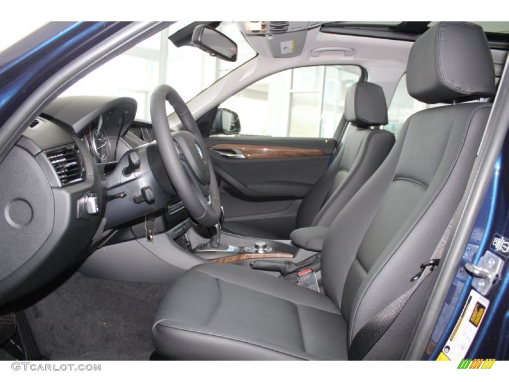 Black Interior 2014 BMW X1 sDrive28i Photo #81451911
