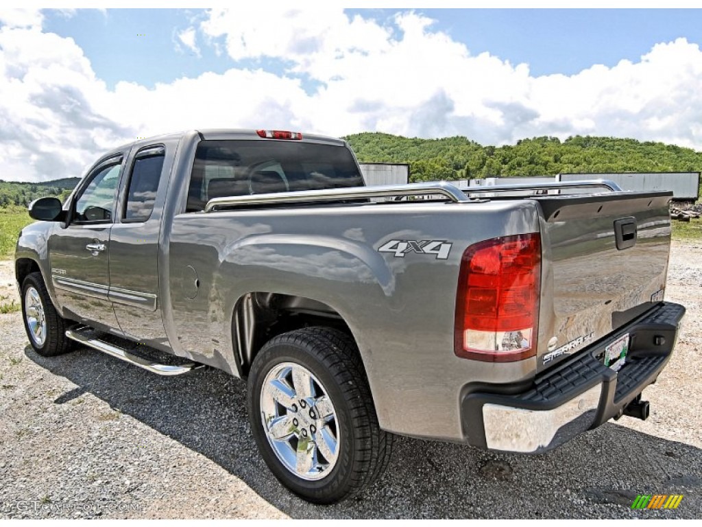 Steel Gray Metallic 2012 GMC Sierra 1500 SLE Extended Cab 4x4 Exterior Photo #81452284