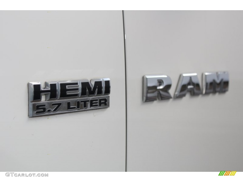 2009 Ram 1500 Laramie Crew Cab 4x4 - Stone White / Dark Slate Gray photo #11