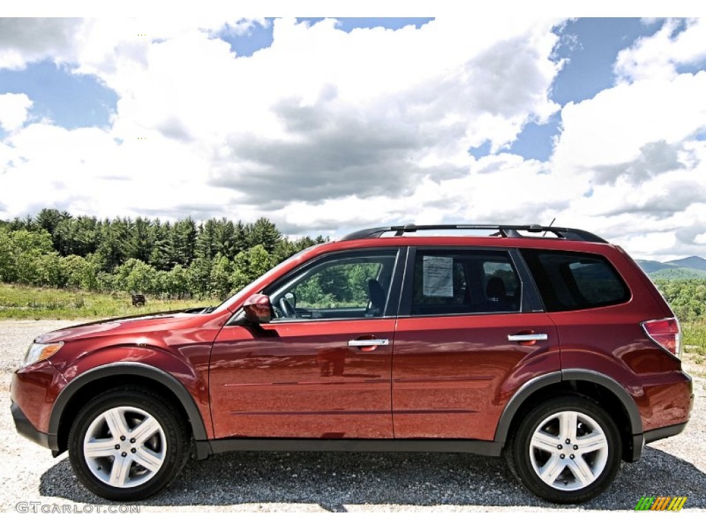 Camellia Red Pearl 2009 Subaru Forester 2.5 X Premium Exterior Photo #81452451