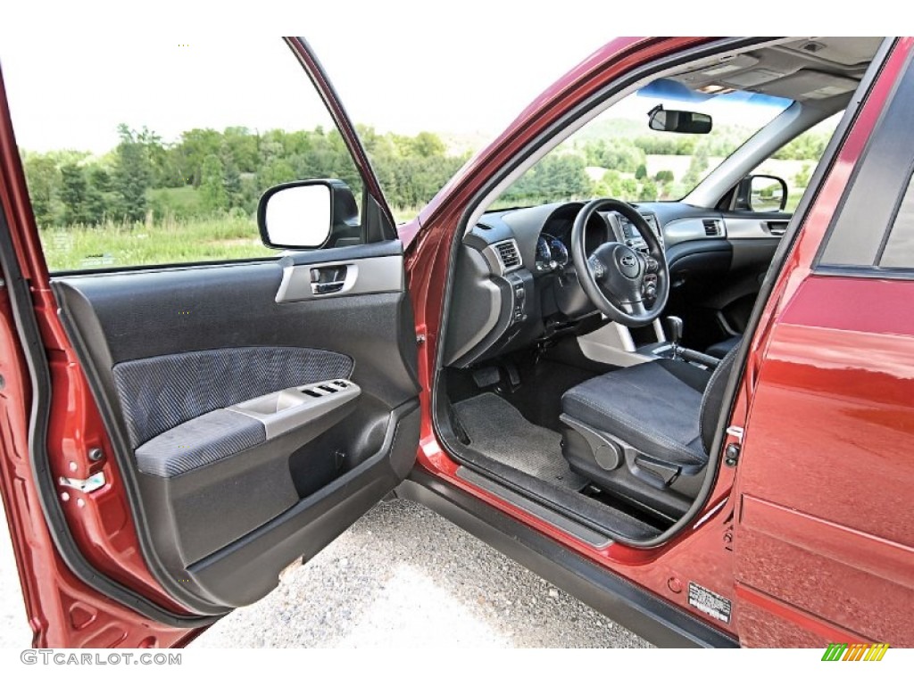 2009 Subaru Forester 2.5 X Premium Black Door Panel Photo #81452544