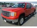 2011 Fire Red GMC Sierra 2500HD SLT Crew Cab 4x4  photo #1