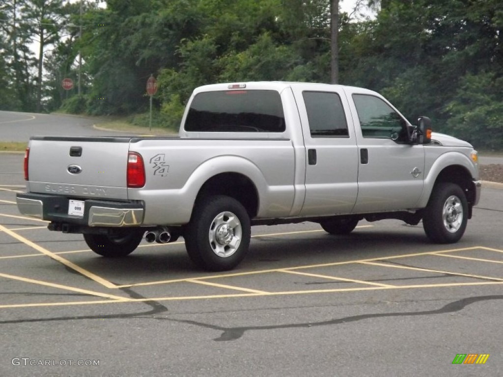 2012 F250 Super Duty XLT Crew Cab 4x4 - Ingot Silver Metallic / Steel photo #5