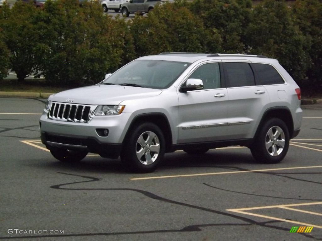 2012 Grand Cherokee Limited - Bright Silver Metallic / Black/Light Frost Beige photo #1