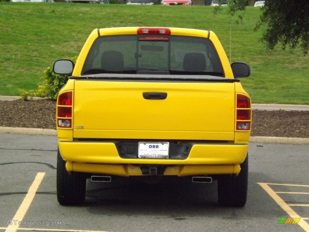 2005 Ram 1500 SLT Rumble Bee Regular Cab - Solar Yellow / Dark Slate Gray photo #4