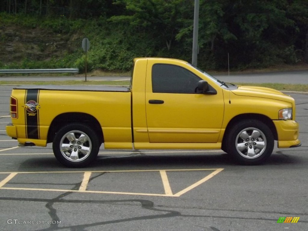 2005 Ram 1500 SLT Rumble Bee Regular Cab - Solar Yellow / Dark Slate Gray photo #6