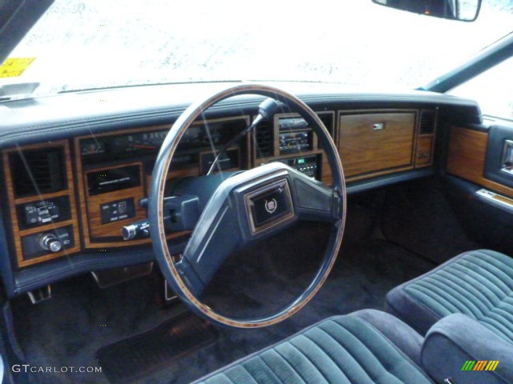 Blue Interior 1985 Cadillac Eldorado Coupe Photo #81457071