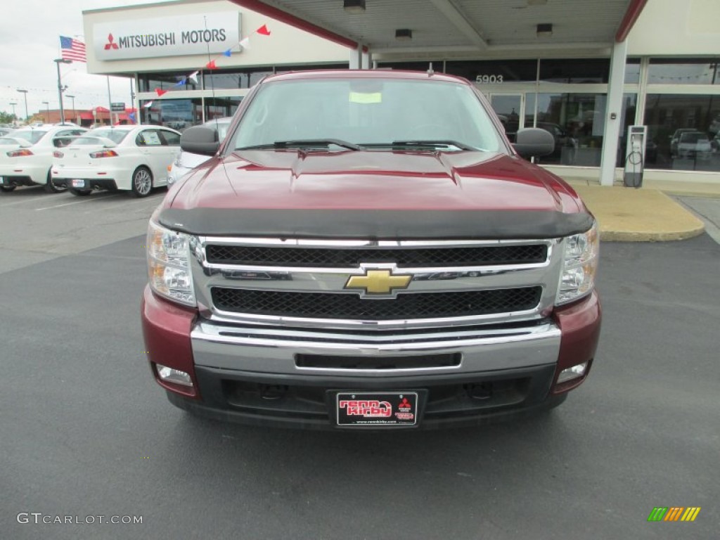 2009 Silverado 1500 LT Crew Cab 4x4 - Deep Ruby Red Metallic / Ebony photo #2