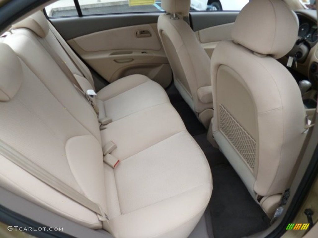 Beige Interior 2009 Kia Rio LX Sedan Photo #81458055