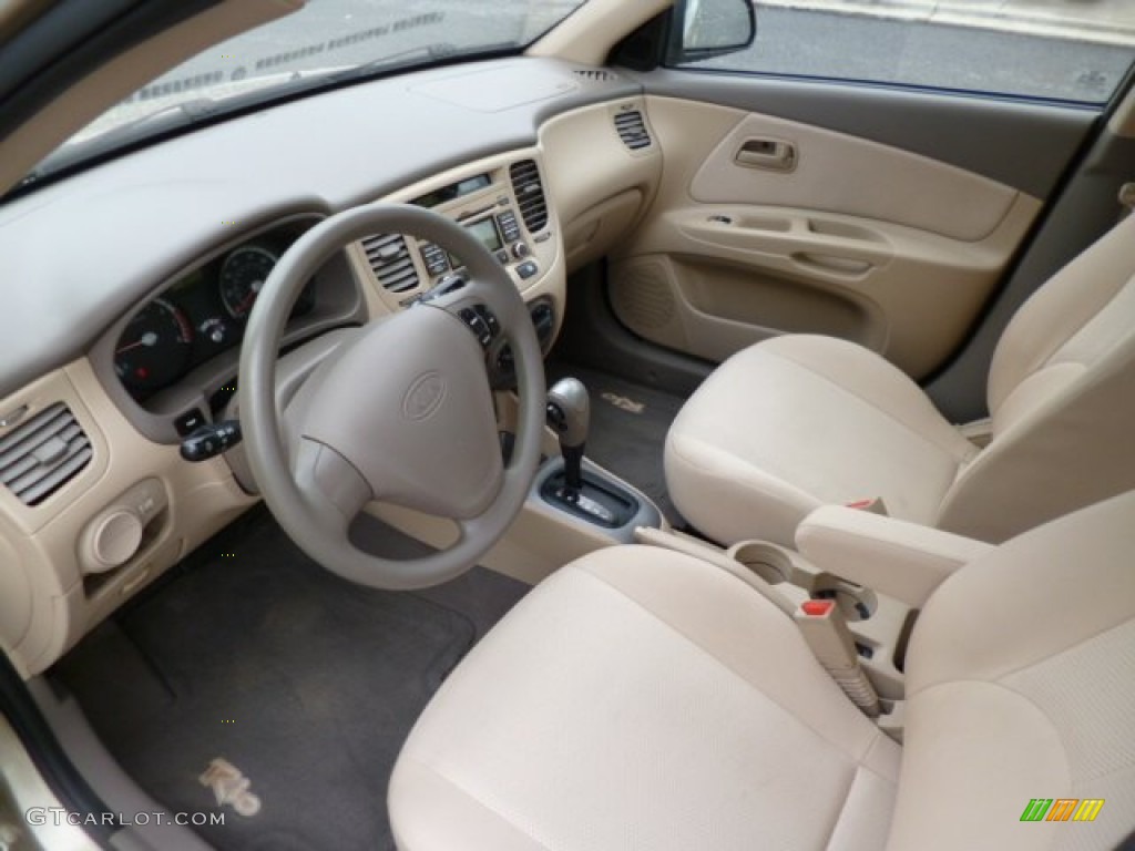 Beige Interior 2009 Kia Rio LX Sedan Photo #81458301