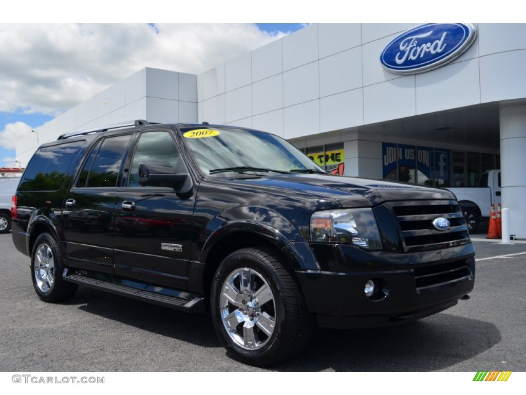 Black 2007 Ford Expedition EL Limited 4x4 Exterior Photo #81458526