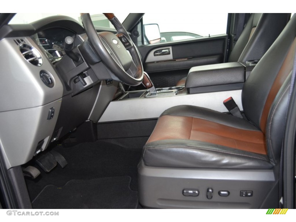 Charcoal Black/Caramel Interior 2007 Ford Expedition EL Limited 4x4 Photo #81458721