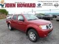 2013 Lava Red Nissan Frontier SV V6 Crew Cab 4x4  photo #1