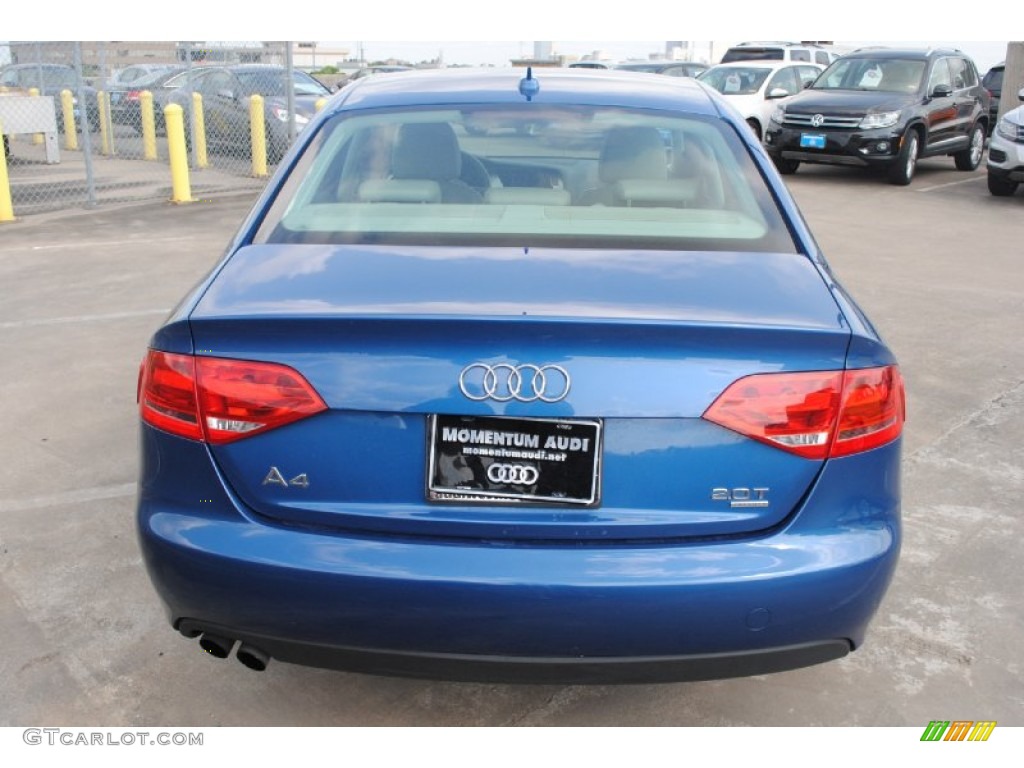 2010 A4 2.0T quattro Sedan - Aruba Blue Pearl Effect / Light Gray photo #7