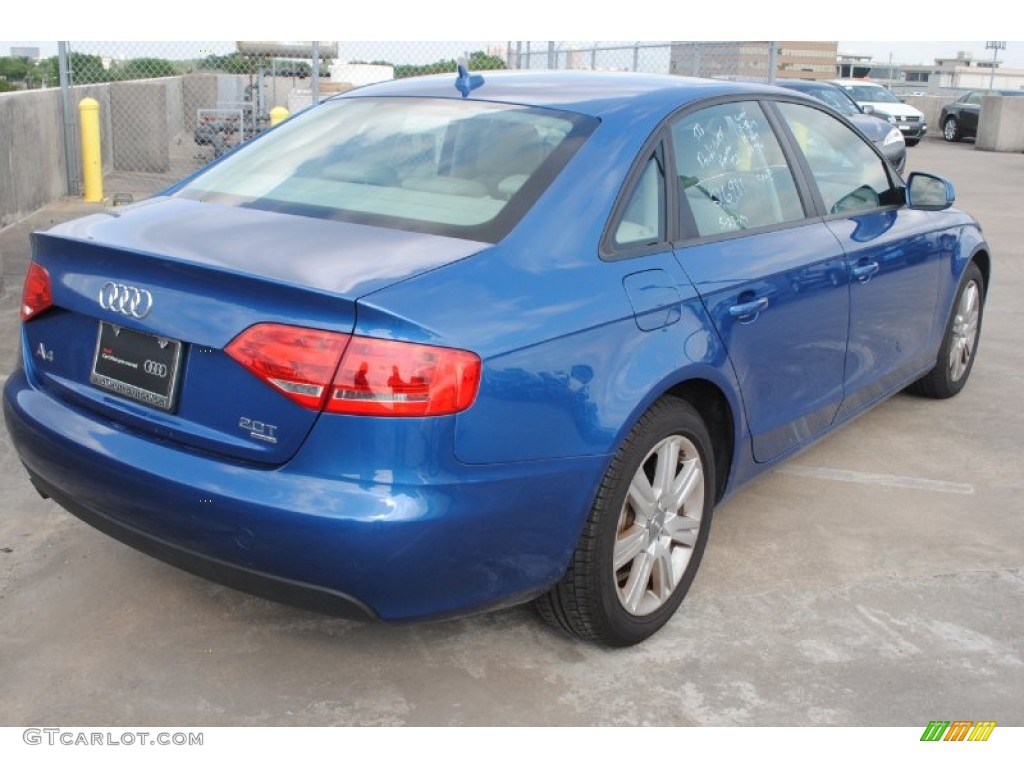 2010 A4 2.0T quattro Sedan - Aruba Blue Pearl Effect / Light Gray photo #8