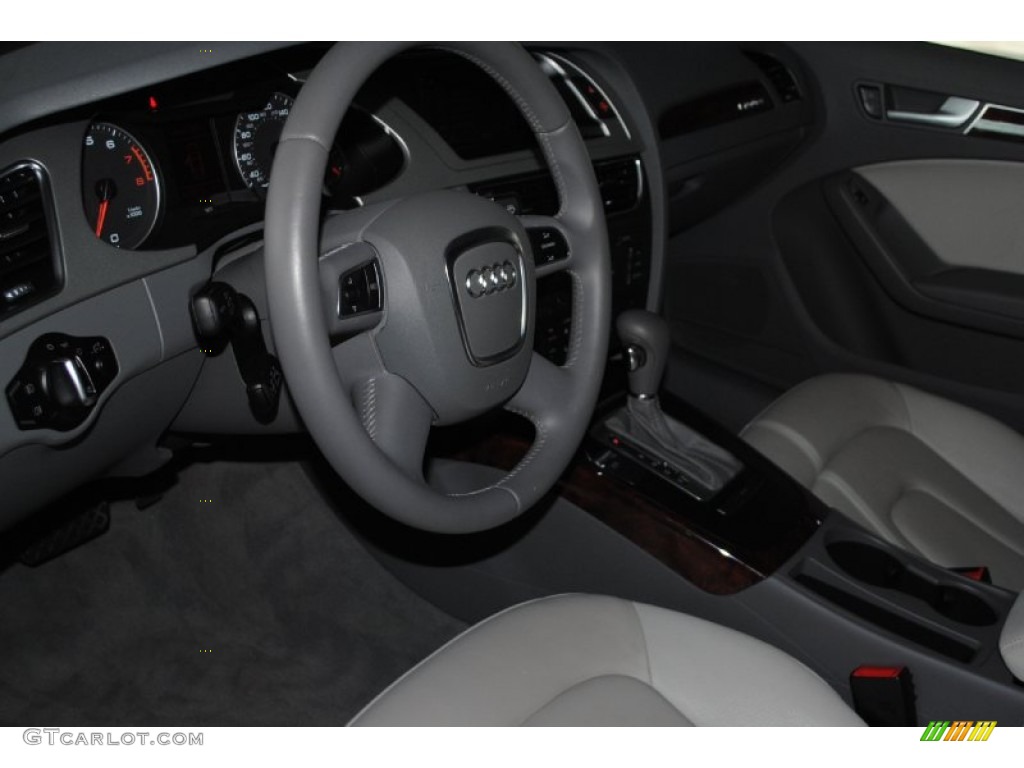 2010 A4 2.0T quattro Sedan - Aruba Blue Pearl Effect / Light Gray photo #11