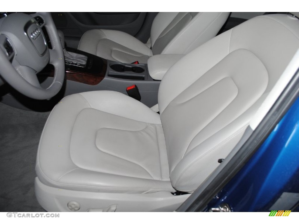2010 A4 2.0T quattro Sedan - Aruba Blue Pearl Effect / Light Gray photo #12