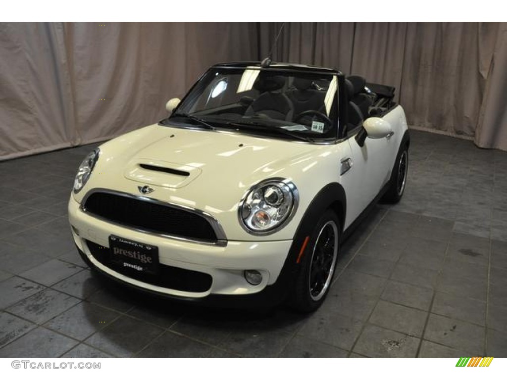 2010 Cooper S Convertible - Pepper White / Grey/Carbon Black photo #1