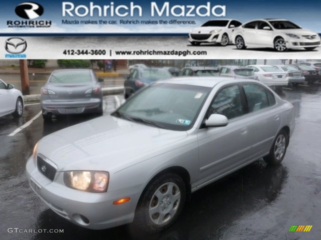 2003 Elantra GLS Sedan - Silver Pewter / Gray photo #1