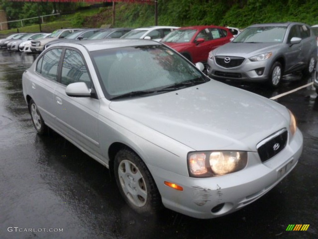 2003 Elantra GLS Sedan - Silver Pewter / Gray photo #3
