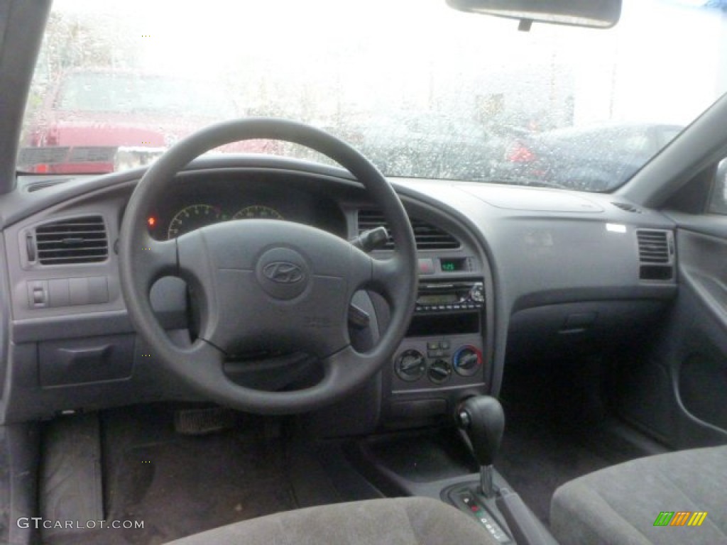 2003 Elantra GLS Sedan - Silver Pewter / Gray photo #6