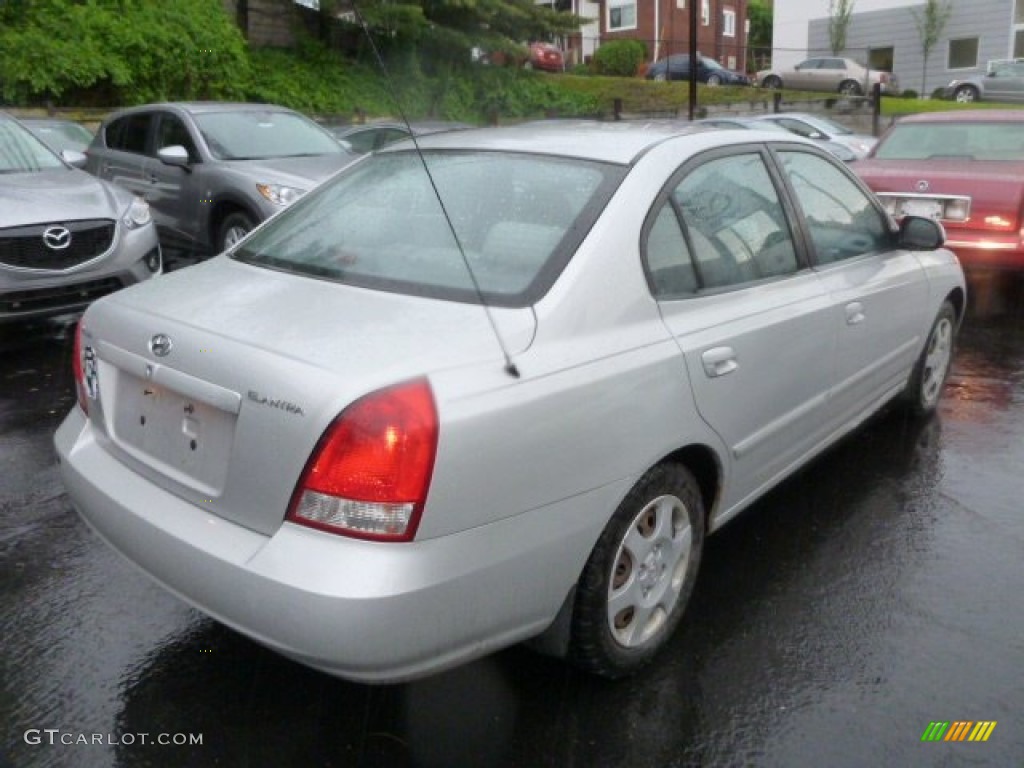 2003 Elantra GLS Sedan - Silver Pewter / Gray photo #12