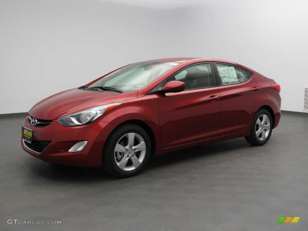2013 Elantra GLS - Sparkling Ruby / Beige photo #1