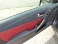 Red Leather/Red Cloth 2013 Hyundai Genesis Coupe 3.8 R-Spec Door Panel