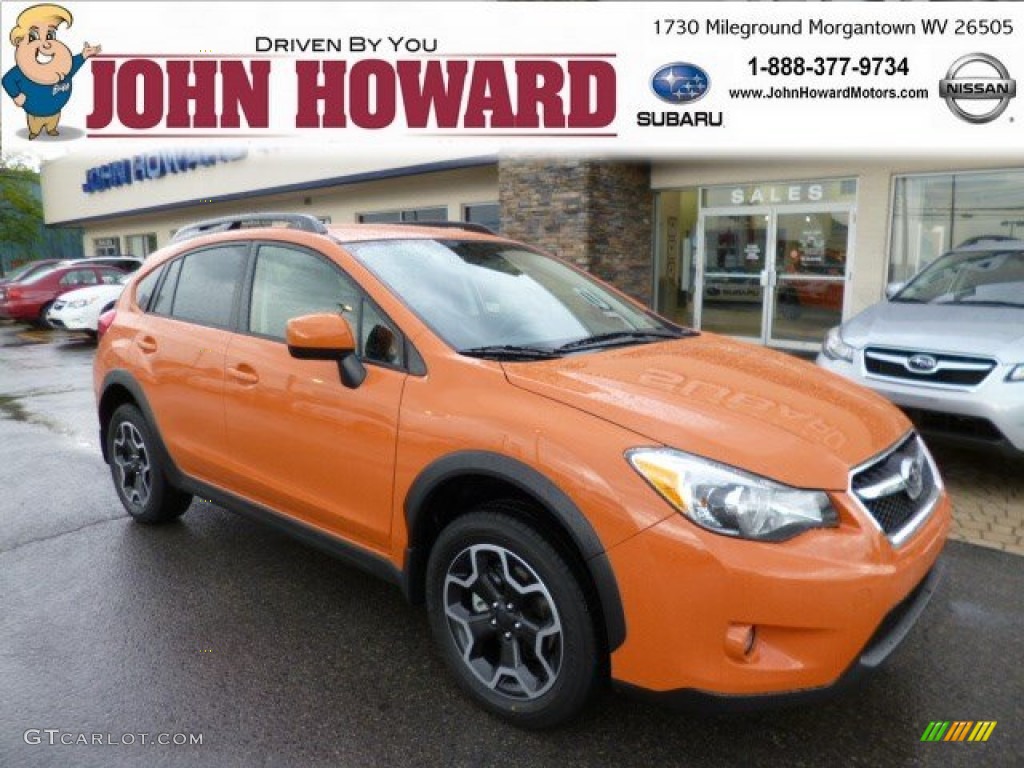 2013 XV Crosstrek 2.0 Limited - Tangerine Orange Pearl / Black photo #1