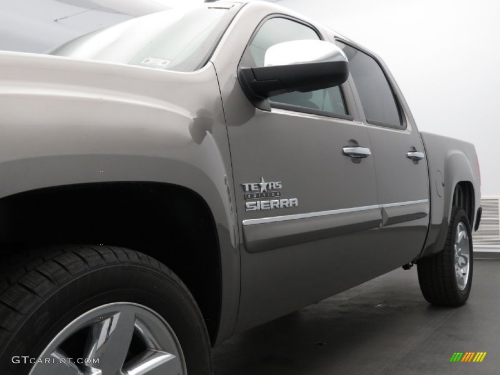 2013 Sierra 1500 SLE Crew Cab - Steel Gray Metallic / Ebony photo #2