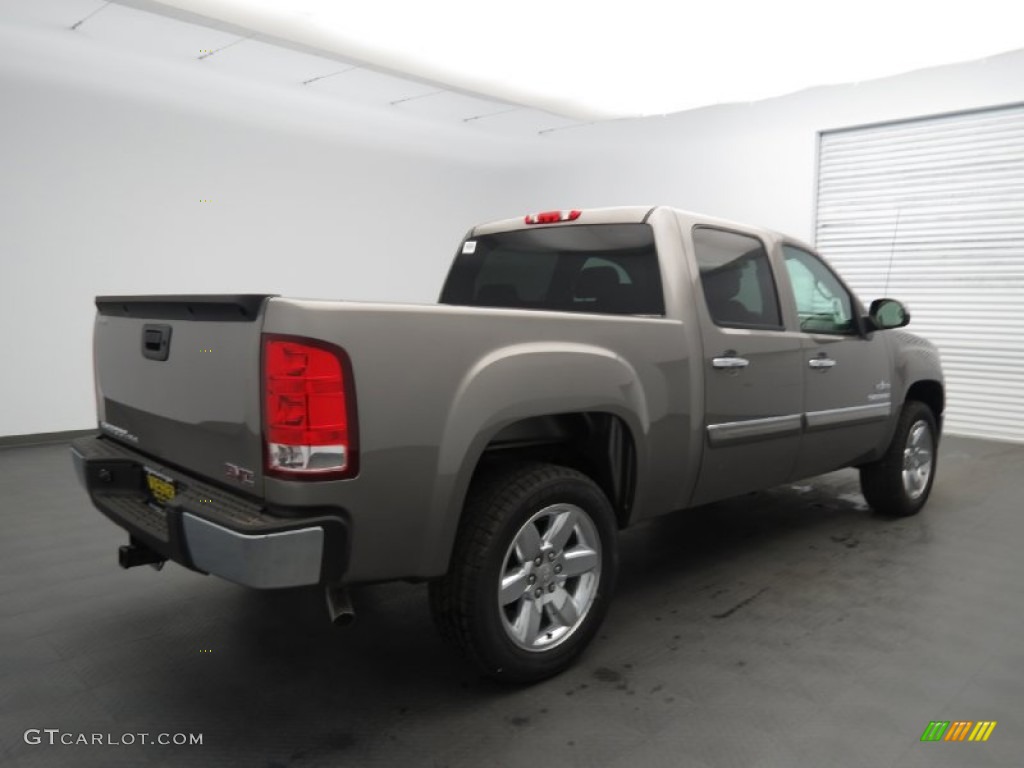 2013 Sierra 1500 SLE Crew Cab - Steel Gray Metallic / Ebony photo #3