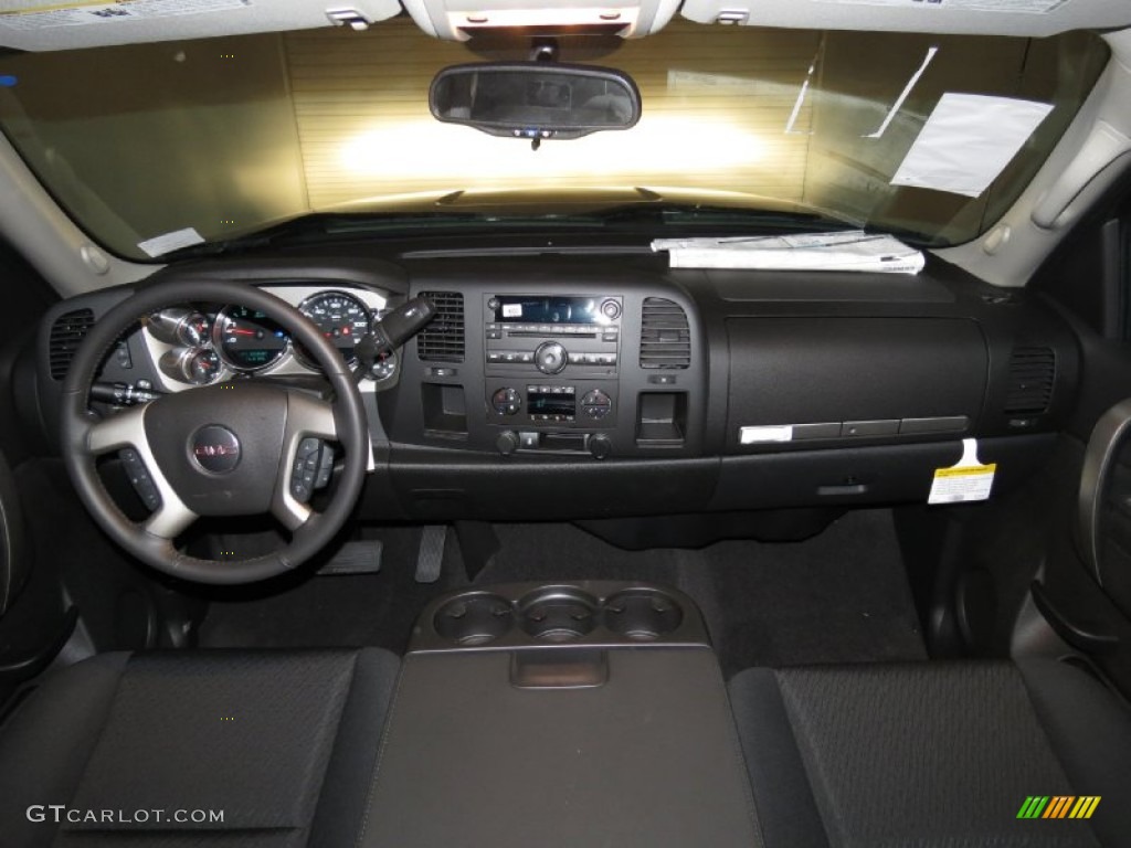 2013 Sierra 1500 SLE Crew Cab - Steel Gray Metallic / Ebony photo #4