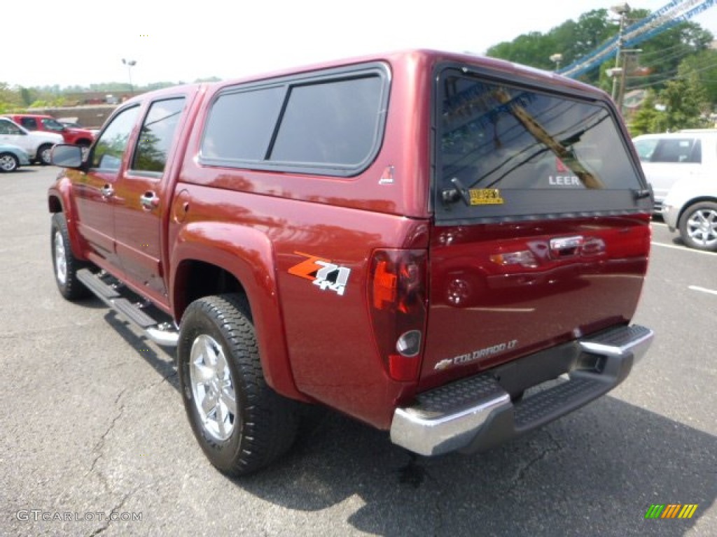 2010 Colorado LT Crew Cab 4x4 - Cardinal Red Metallic / Medium Pewter photo #4