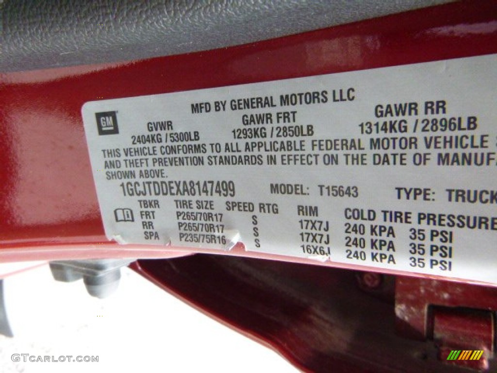 2010 Colorado LT Crew Cab 4x4 - Cardinal Red Metallic / Medium Pewter photo #14