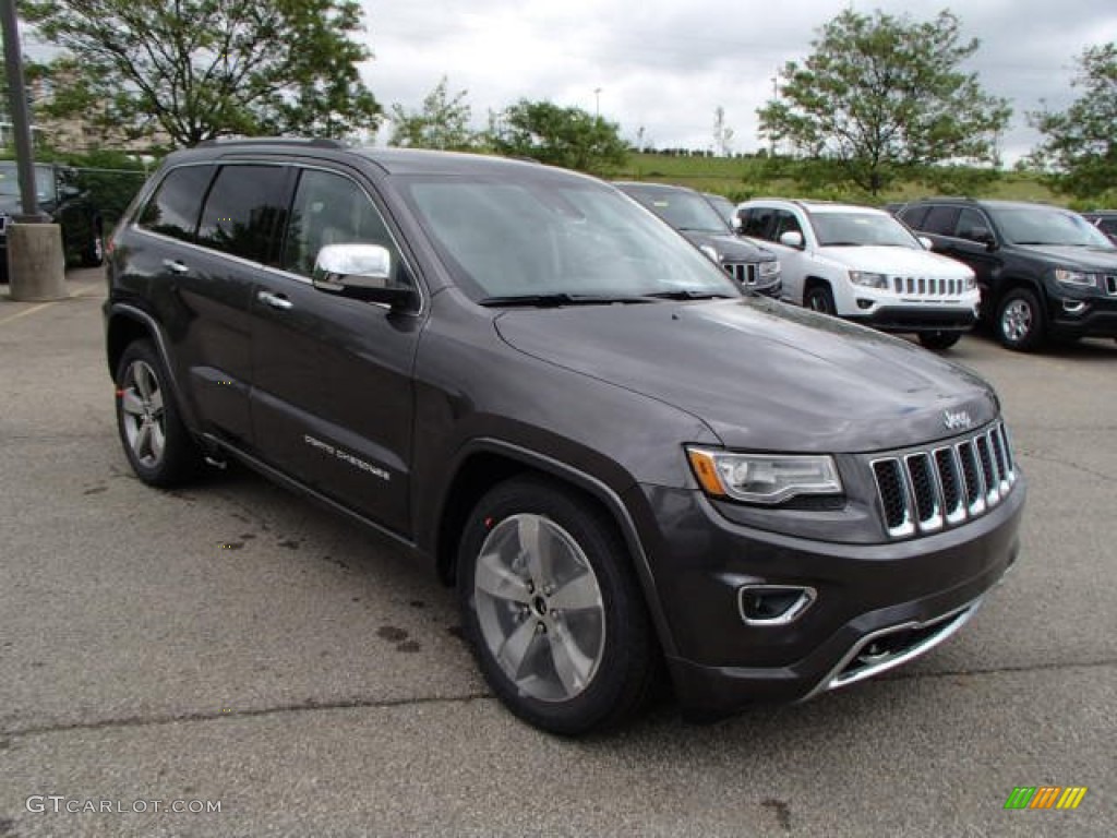 2014 Grand Cherokee Overland 4x4 - Granite Crystal Metallic / Overland Nepal Jeep Brown Light Frost photo #4