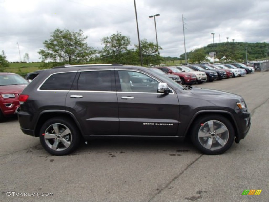 Granite Crystal Metallic 2014 Jeep Grand Cherokee Overland 4x4 Exterior Photo #81465111