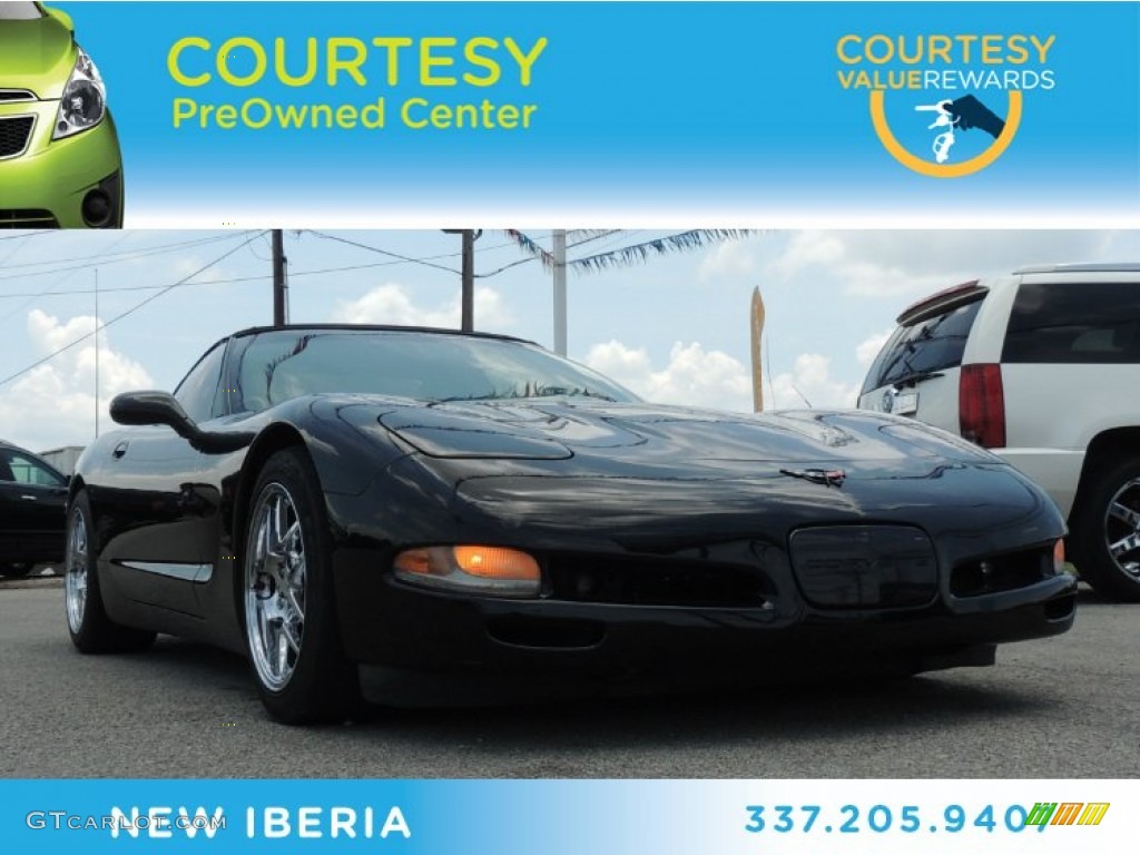 2001 Corvette Convertible - Black / Black photo #1