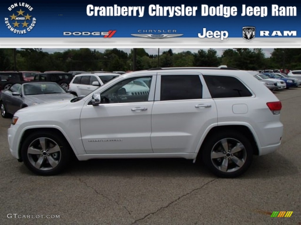 2014 Grand Cherokee Overland 4x4 - Bright White / Overland Nepal Jeep Brown Light Frost photo #1