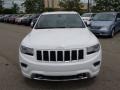 2014 Bright White Jeep Grand Cherokee Overland 4x4  photo #3