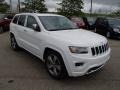 2014 Bright White Jeep Grand Cherokee Overland 4x4  photo #4
