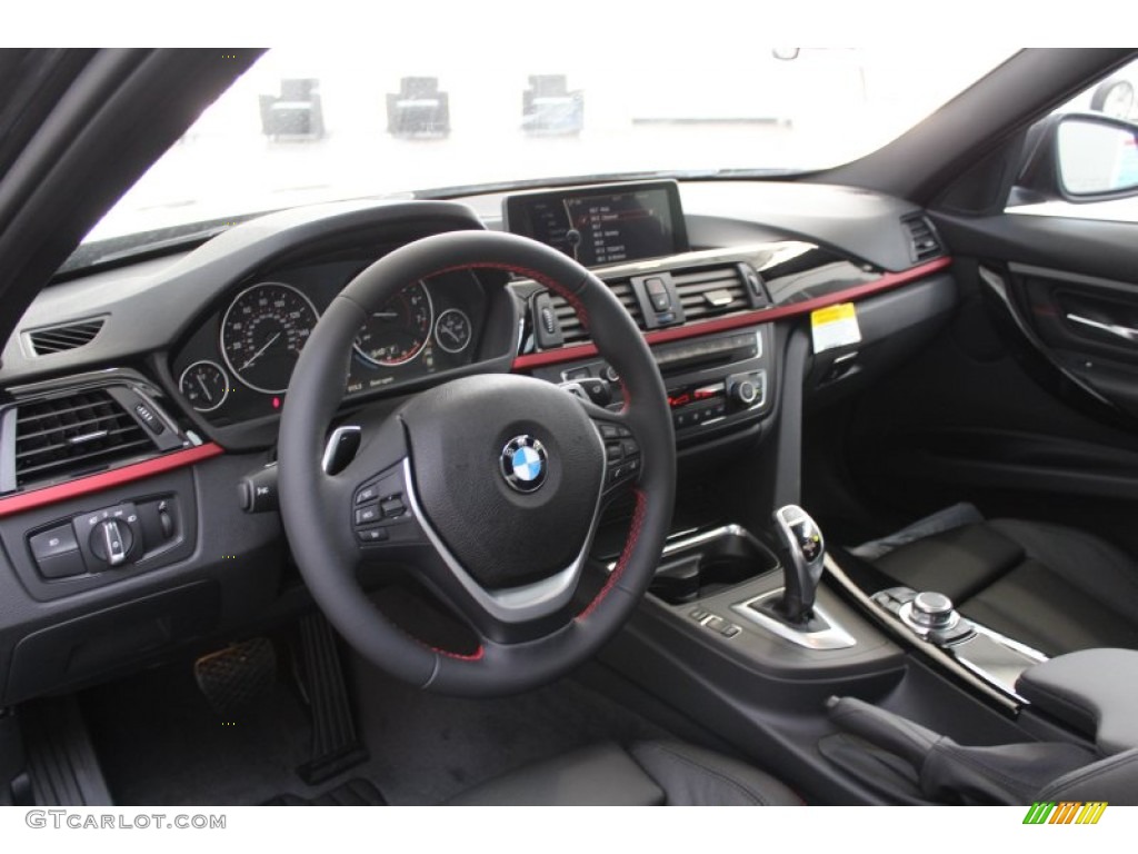 2013 BMW 3 Series 328i Sedan Black Dashboard Photo #81467375