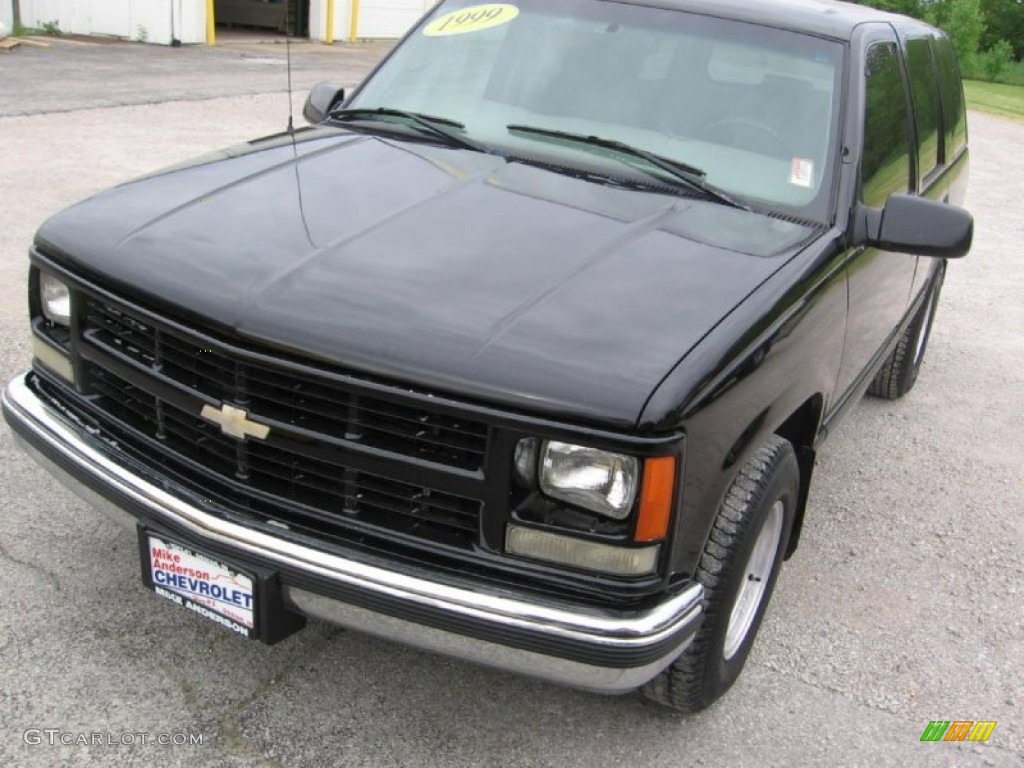 1999 Tahoe LS - Onyx Black / Gray photo #21