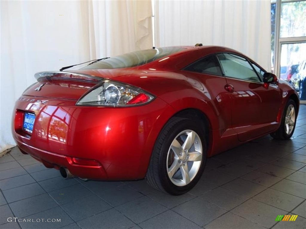 2008 Eclipse GS Coupe - Sunset Orange Pearlescent / Dark Charcoal photo #3