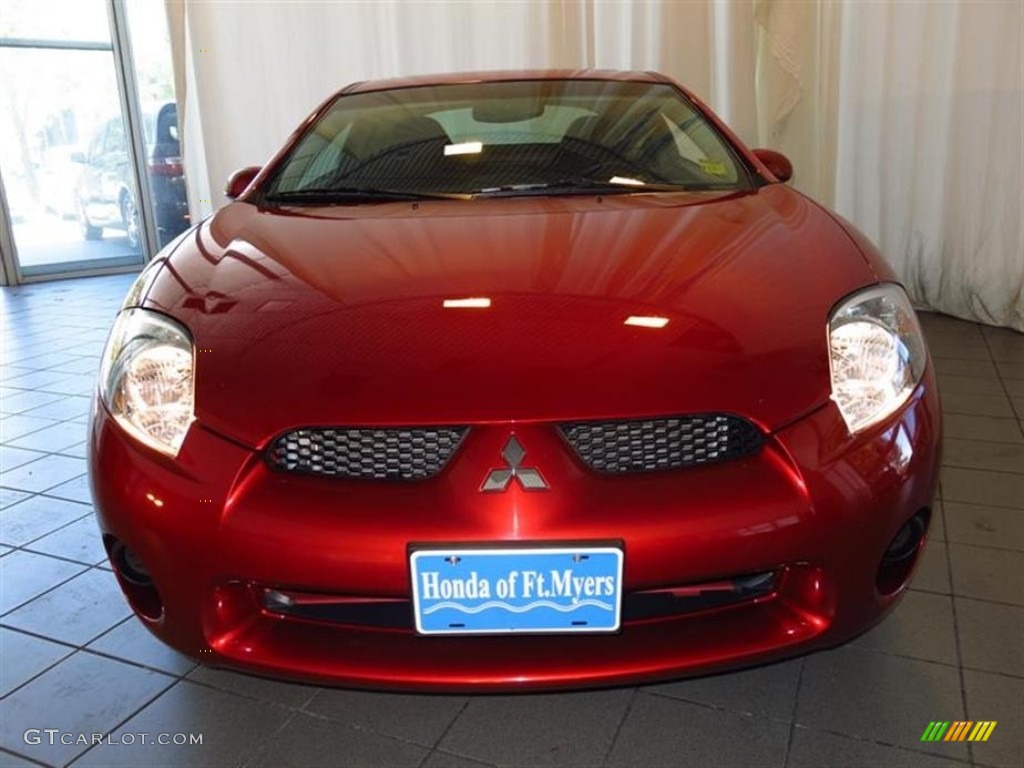 2008 Eclipse GS Coupe - Sunset Orange Pearlescent / Dark Charcoal photo #4