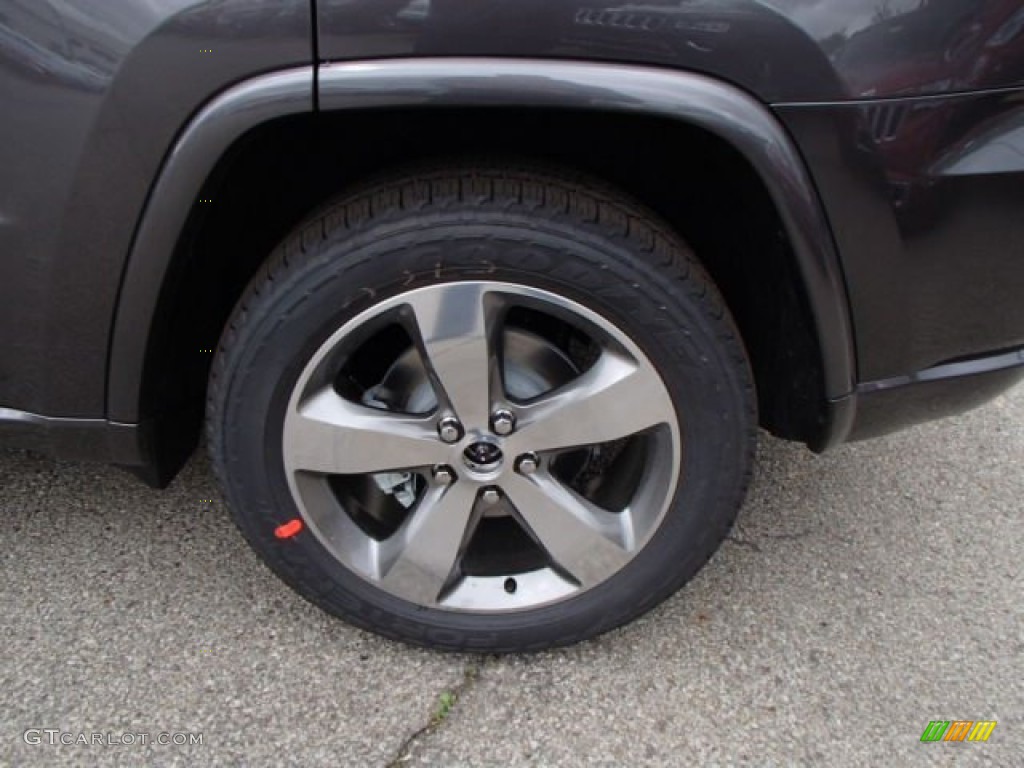 2014 Grand Cherokee Overland 4x4 - Granite Crystal Metallic / Overland Nepal Jeep Brown Light Frost photo #9