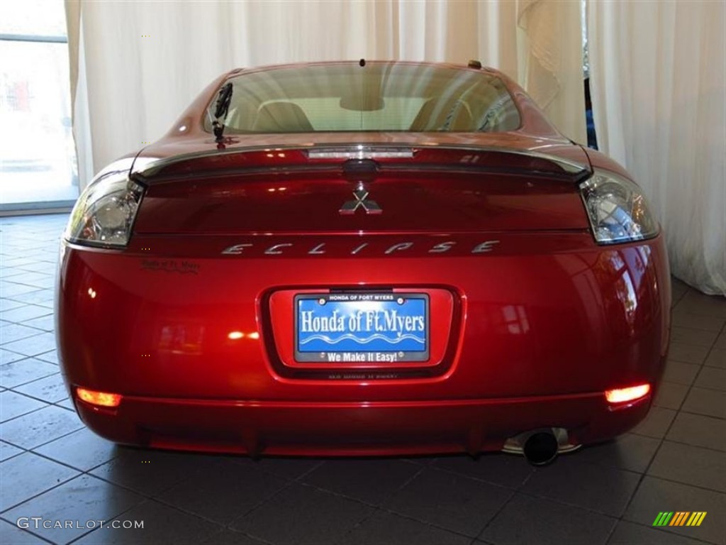 2008 Eclipse GS Coupe - Sunset Orange Pearlescent / Dark Charcoal photo #7